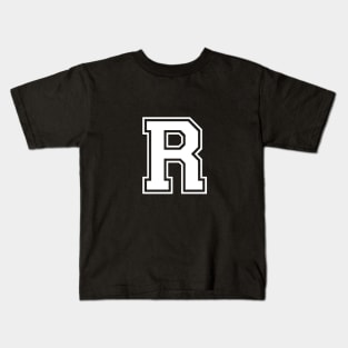 Initial Letter R - Varsity Style Design Kids T-Shirt